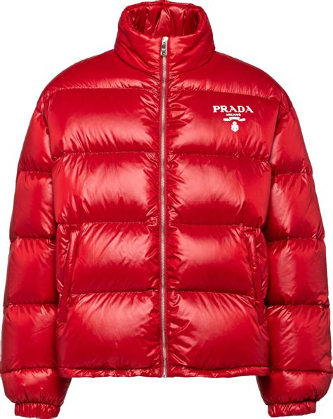 prada jacke herren rot|Rot Einreihige Jacke Aus Nappa.